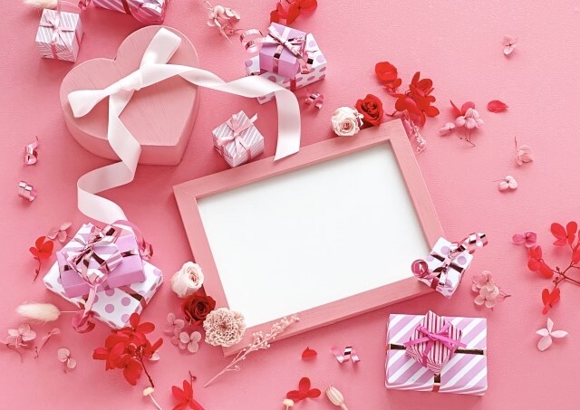 プレゼント　ピンク