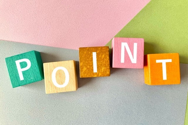 ポイント　カラーブロック