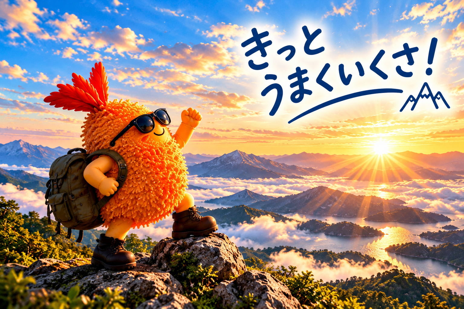 きっと晴れる山の朝